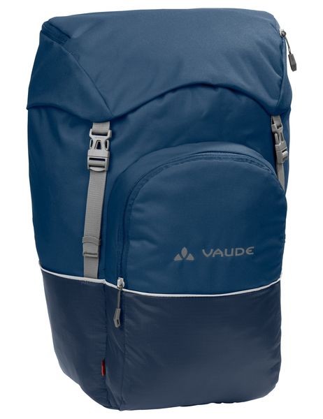 Vaude Road Master Back táska rack mount blue 2 compartment