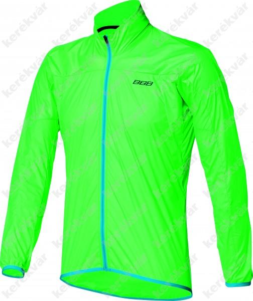 BBB PocketShield rain coat neon green