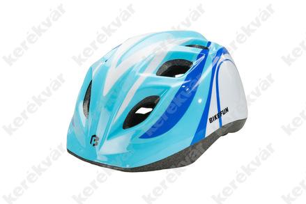 Bikefun Junior children helmet blue/white