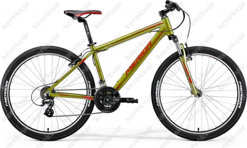 Merida Matts 6.10V MTB 26" kerékpár oliva zöld/piros 2018