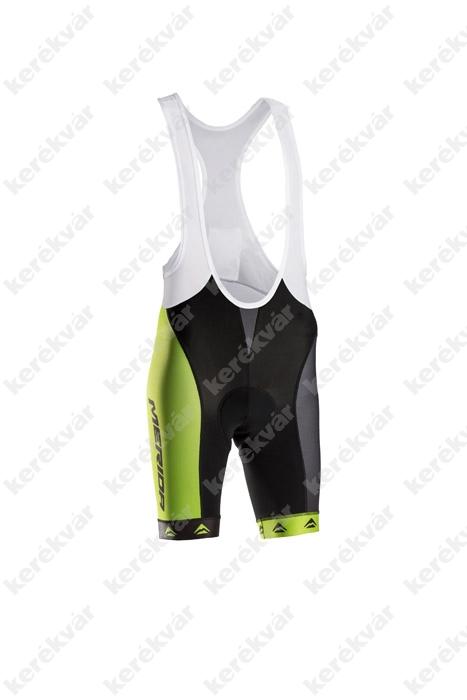 Merida bib shorts fekete/zöld/fehér