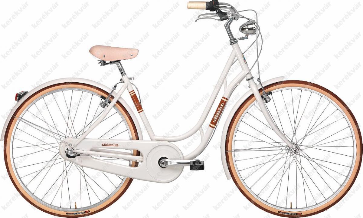 Adriatica Danish Lady 28" női kerékpár 6 sebességes fehér 2018