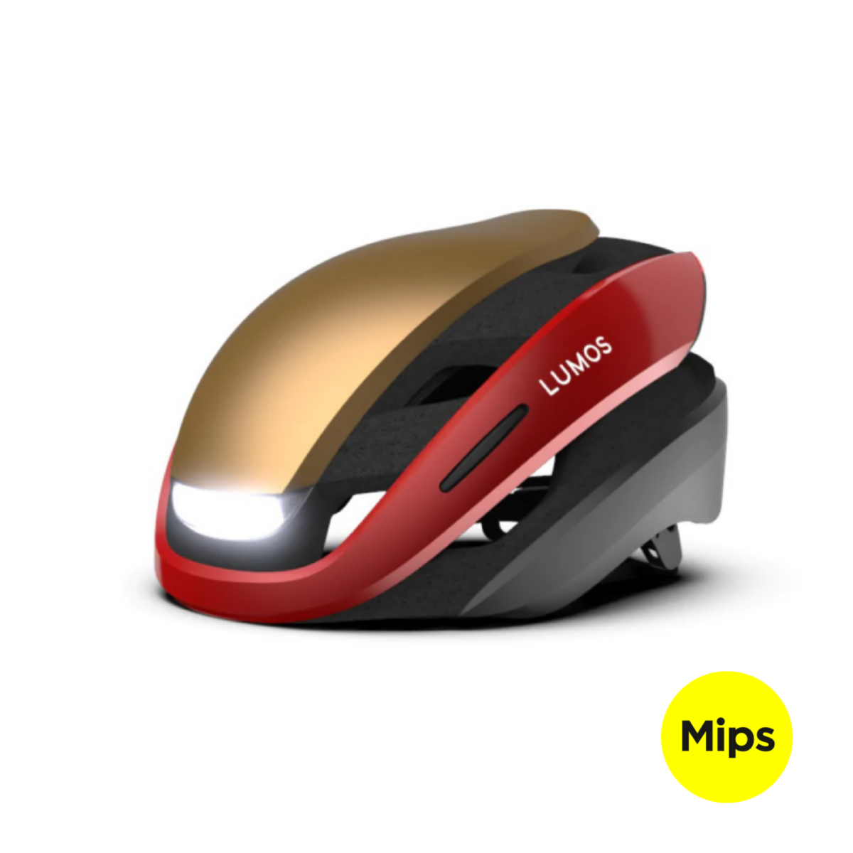 Lumos Ultra MIPS fejvédő arany/piros
